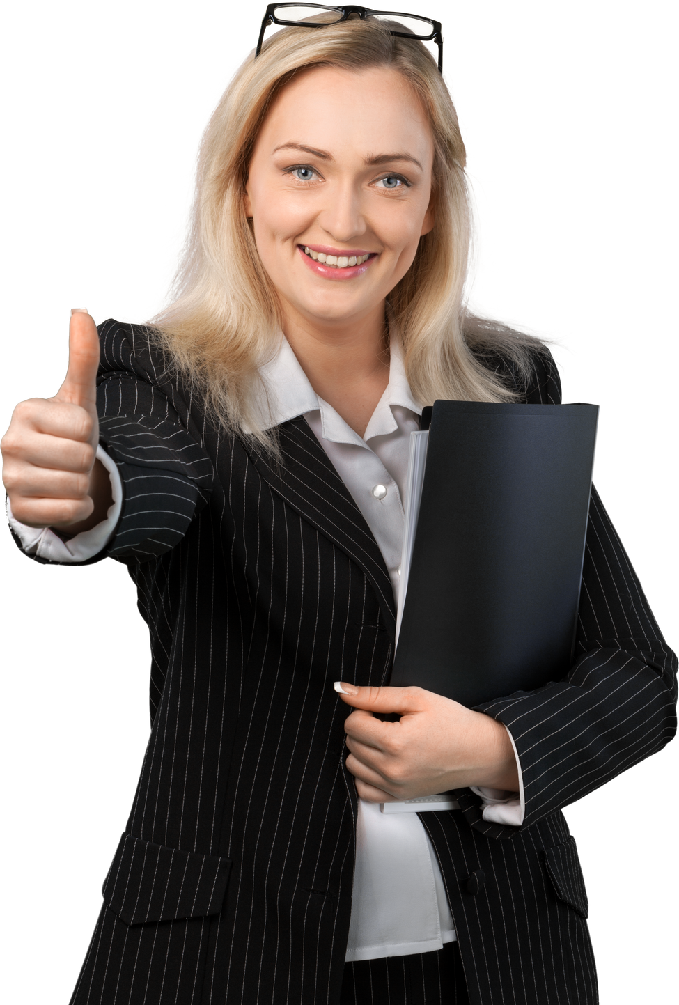 Businesswoman Doing Thumbs Up